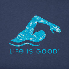Women's Iridescent Swimmer Crusher-LITE Tee