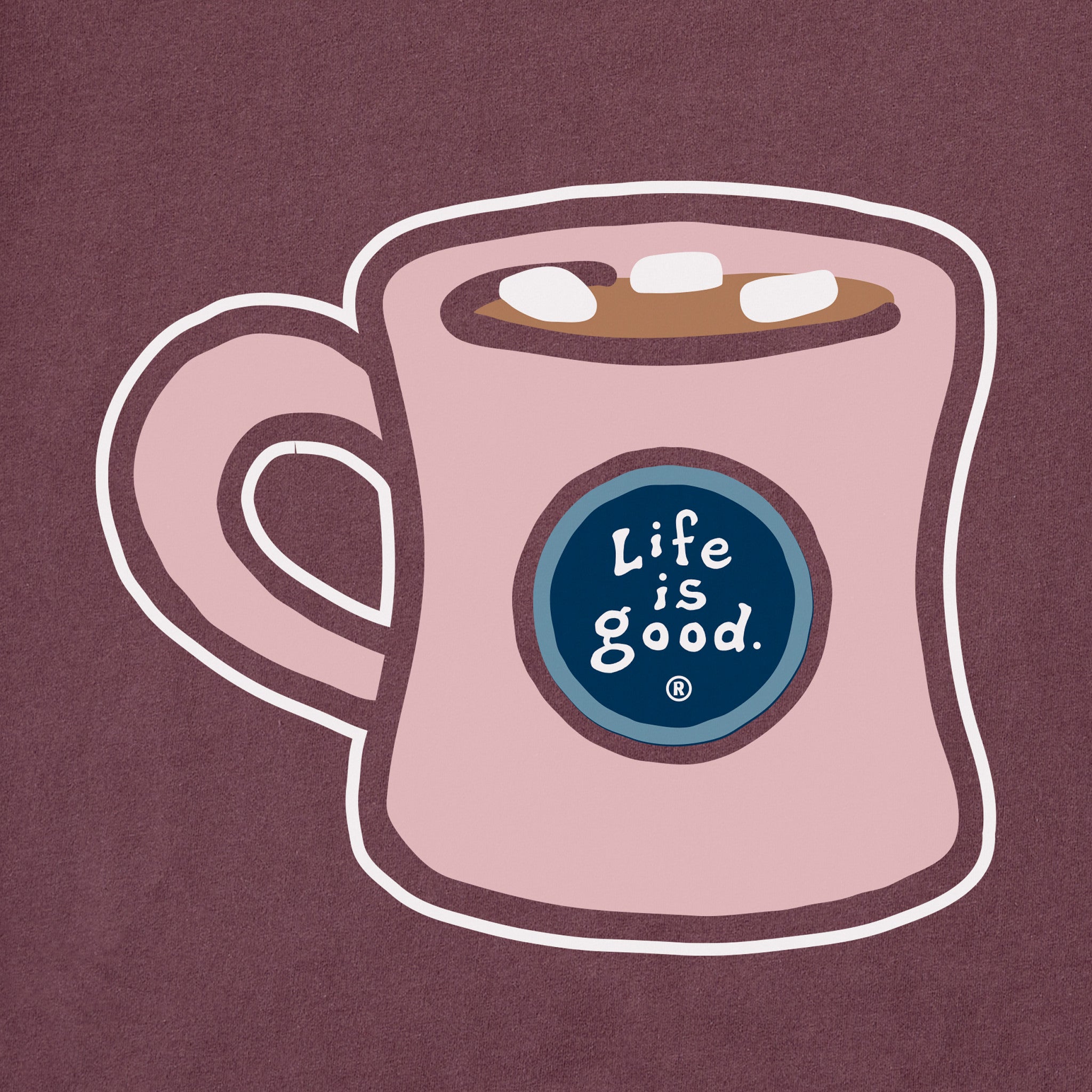 Women's Hot Chocolate Mug Long Sleeve Snuggle Up Sleep Tee