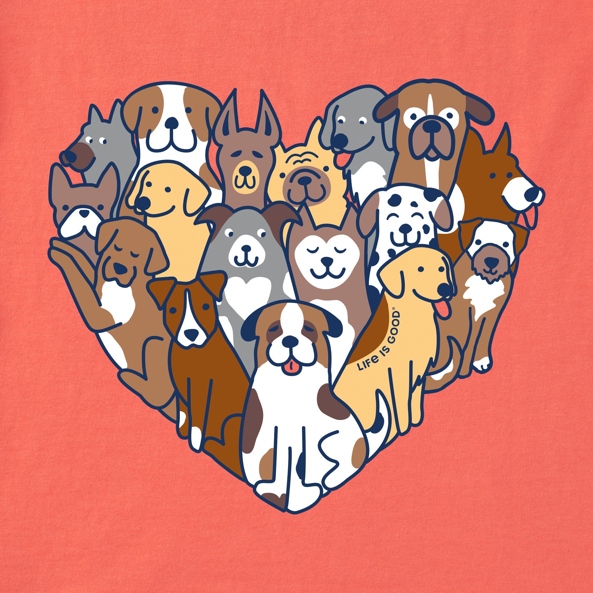 Women's Heart of Dogs Short Sleeve Tee