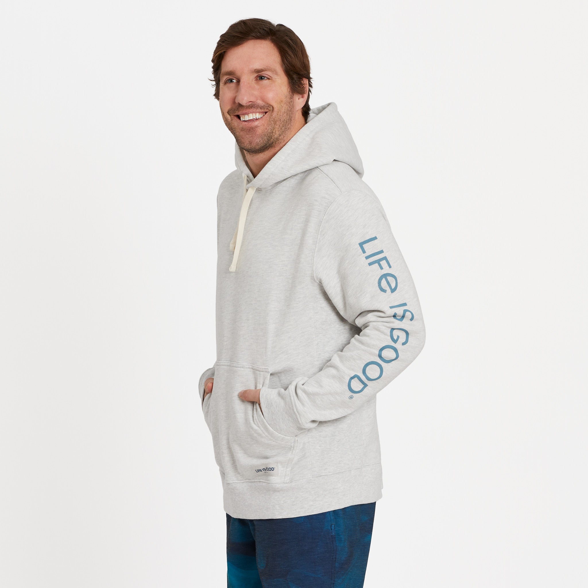 Men's Retro Palms Sun Simply True Fleece Hoodie