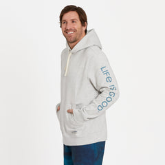 Men's Retro Palms Sun Simply True Fleece Hoodie