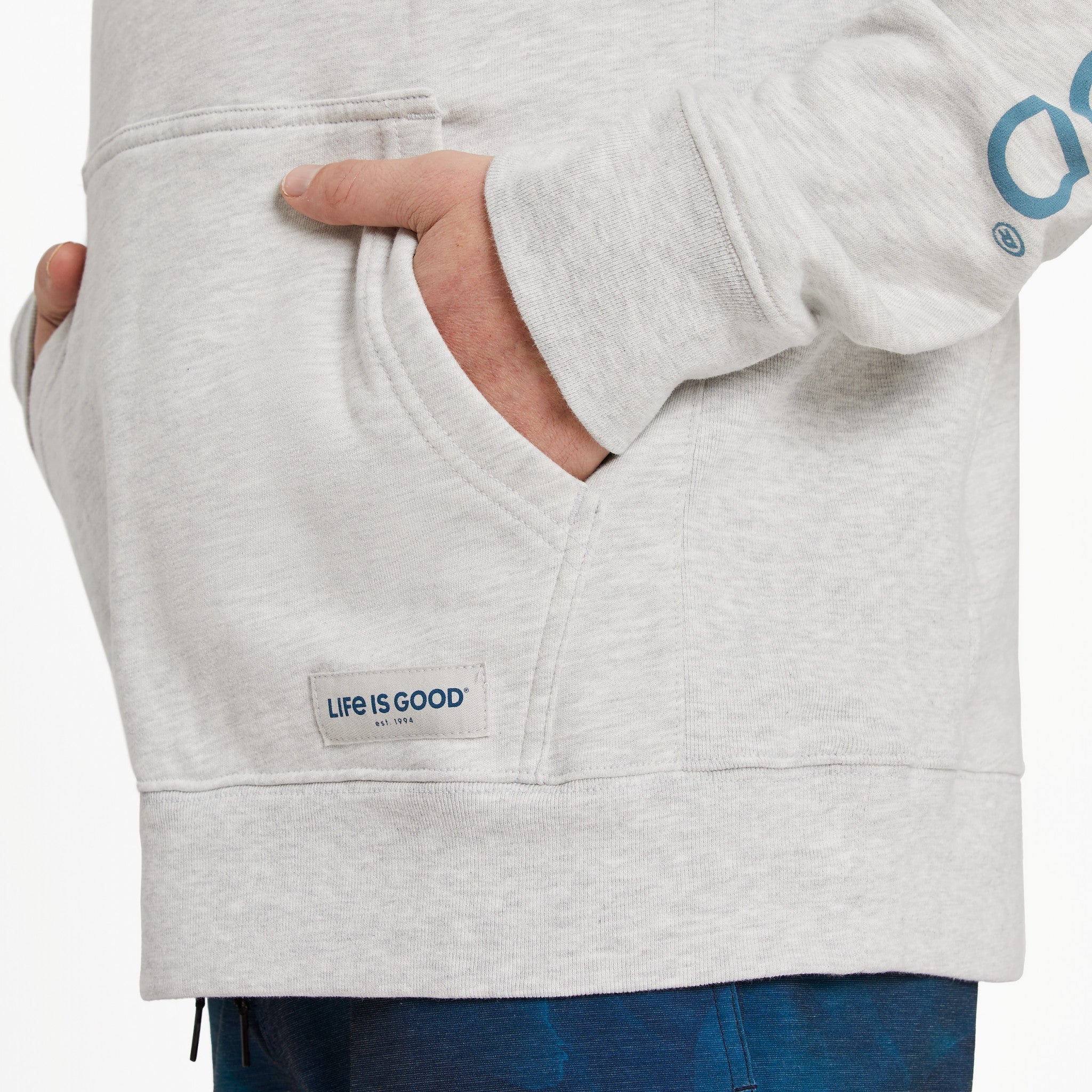 Men's Retro Palms Sun Simply True Fleece Hoodie