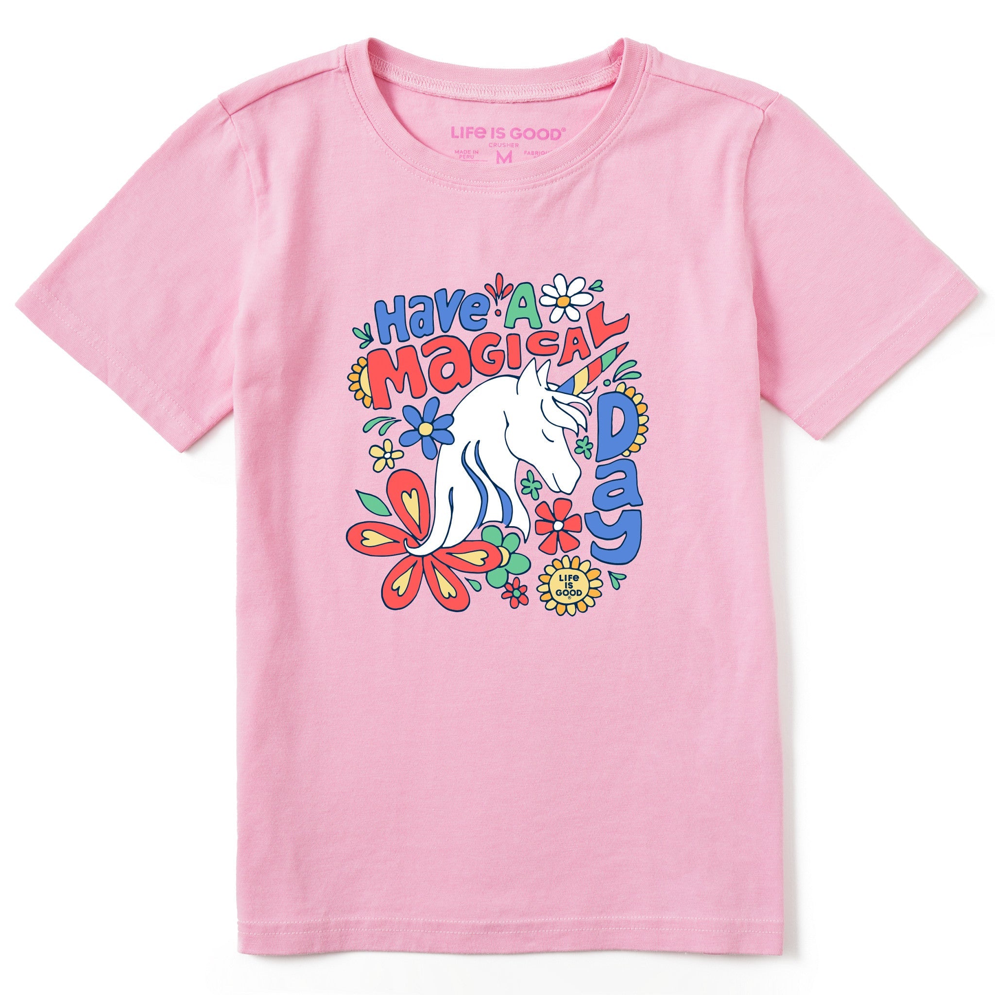 Kids Magical Day Unicorn Short Sleeve Crusher Tee