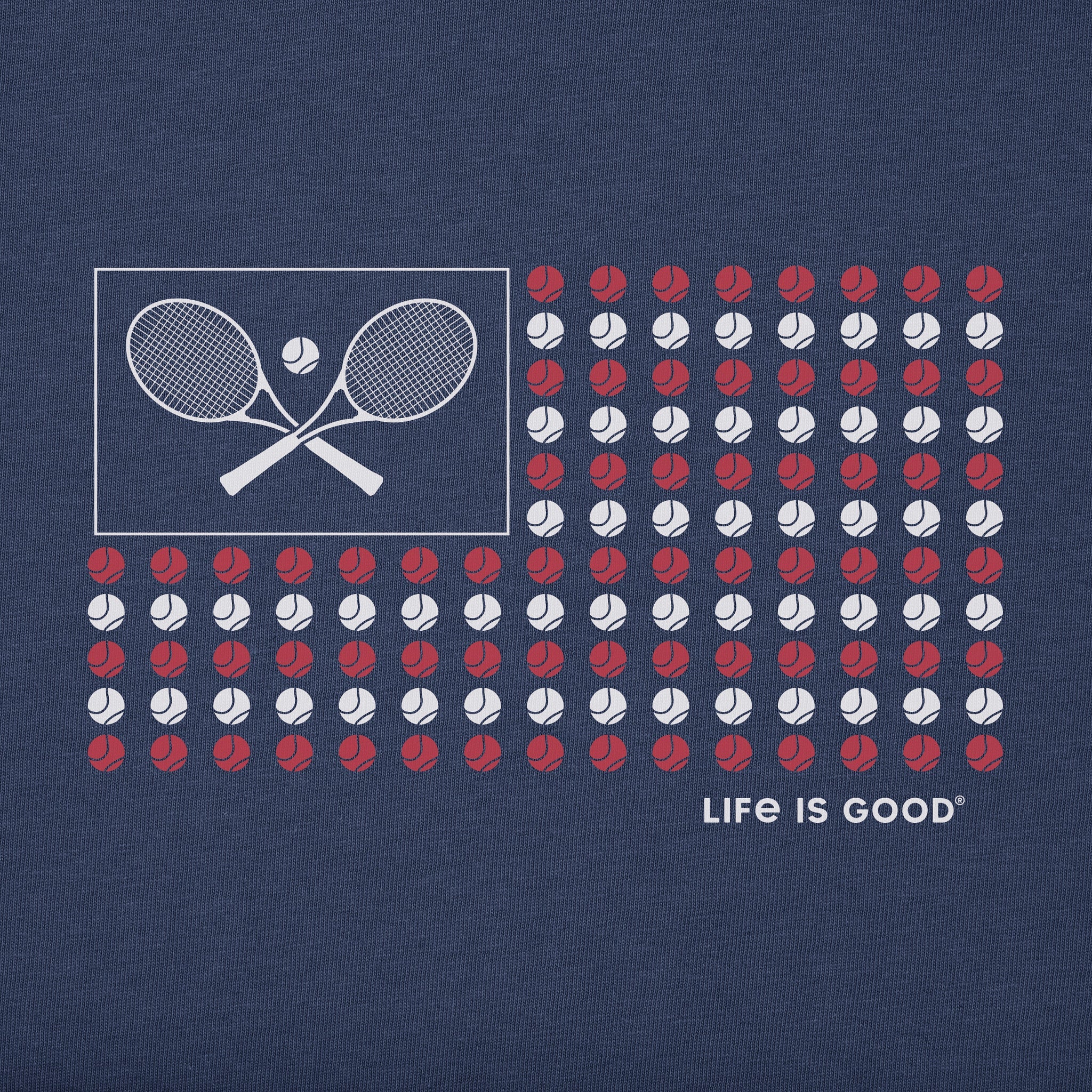 Men's Tennis Flag Short Sleeve Tee