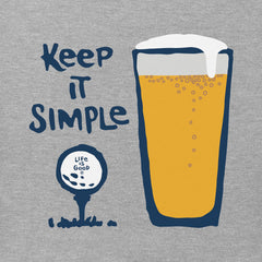 Men's Keep it Simple Golf & Beer Short Sleeve Tee