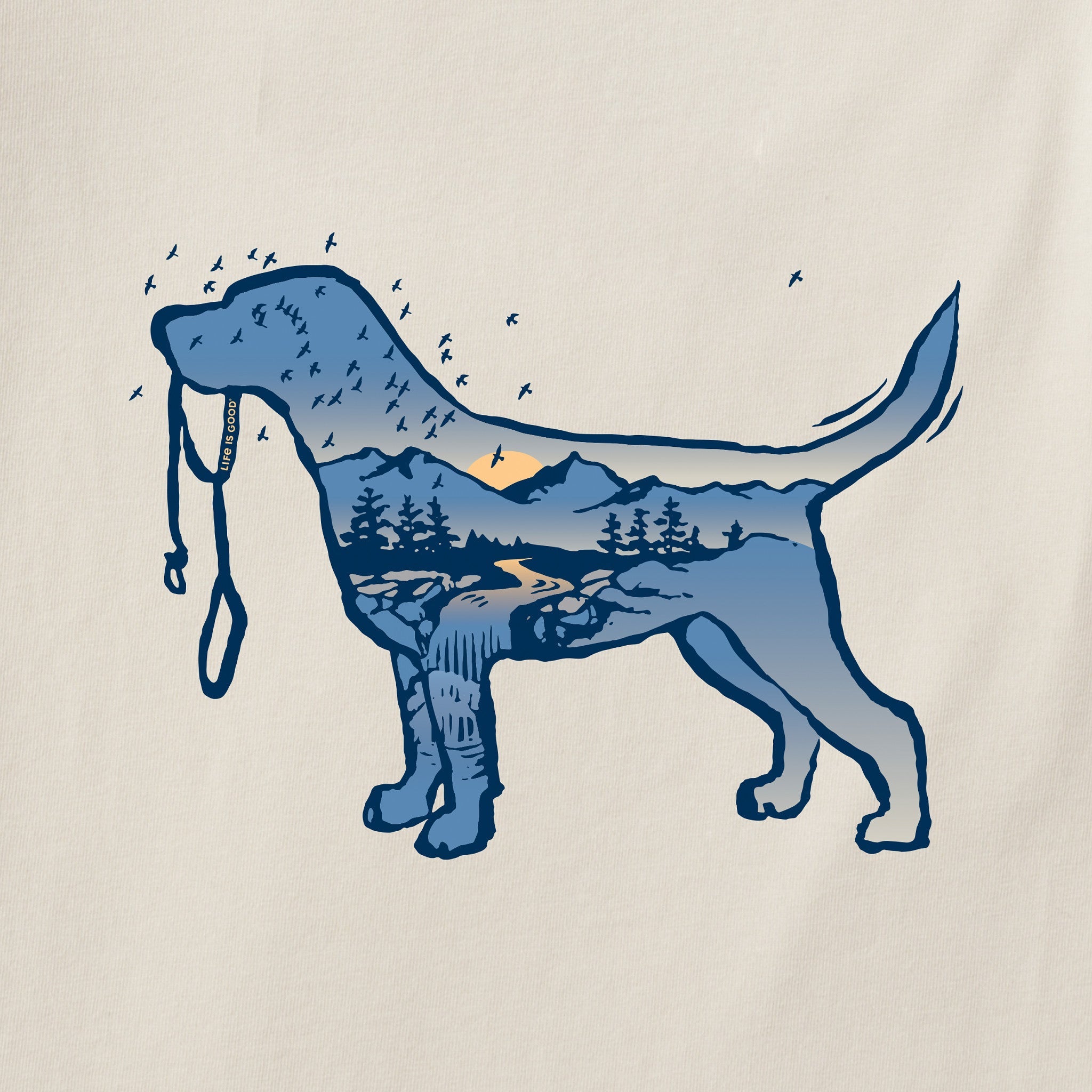 Men's Macro Micro Dogscape Short Sleeve Crusher Tee