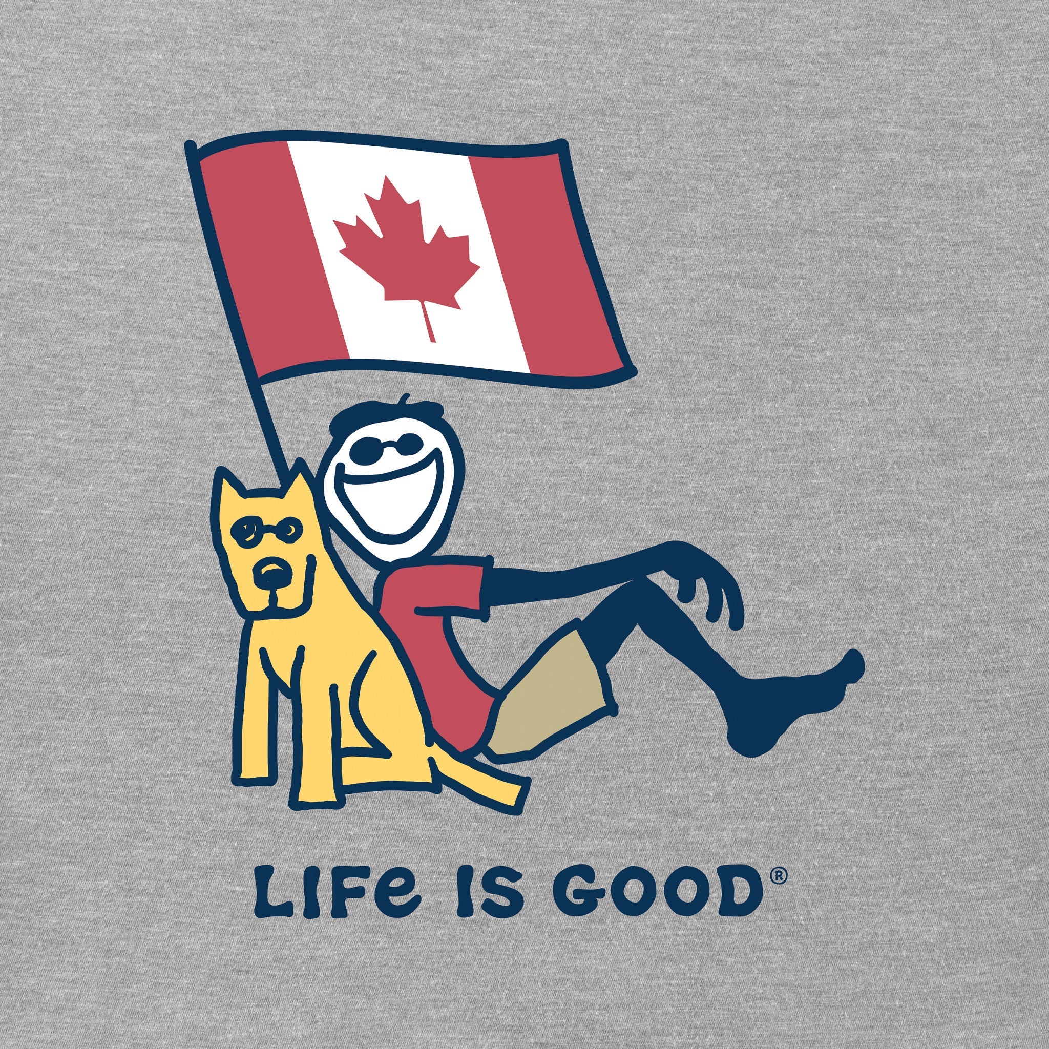 Women's Jake and Rocket Canadian Flag Short Sleeve Tee