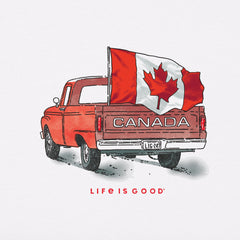 Women's Canada Flag Truck Short Sleeve Tee