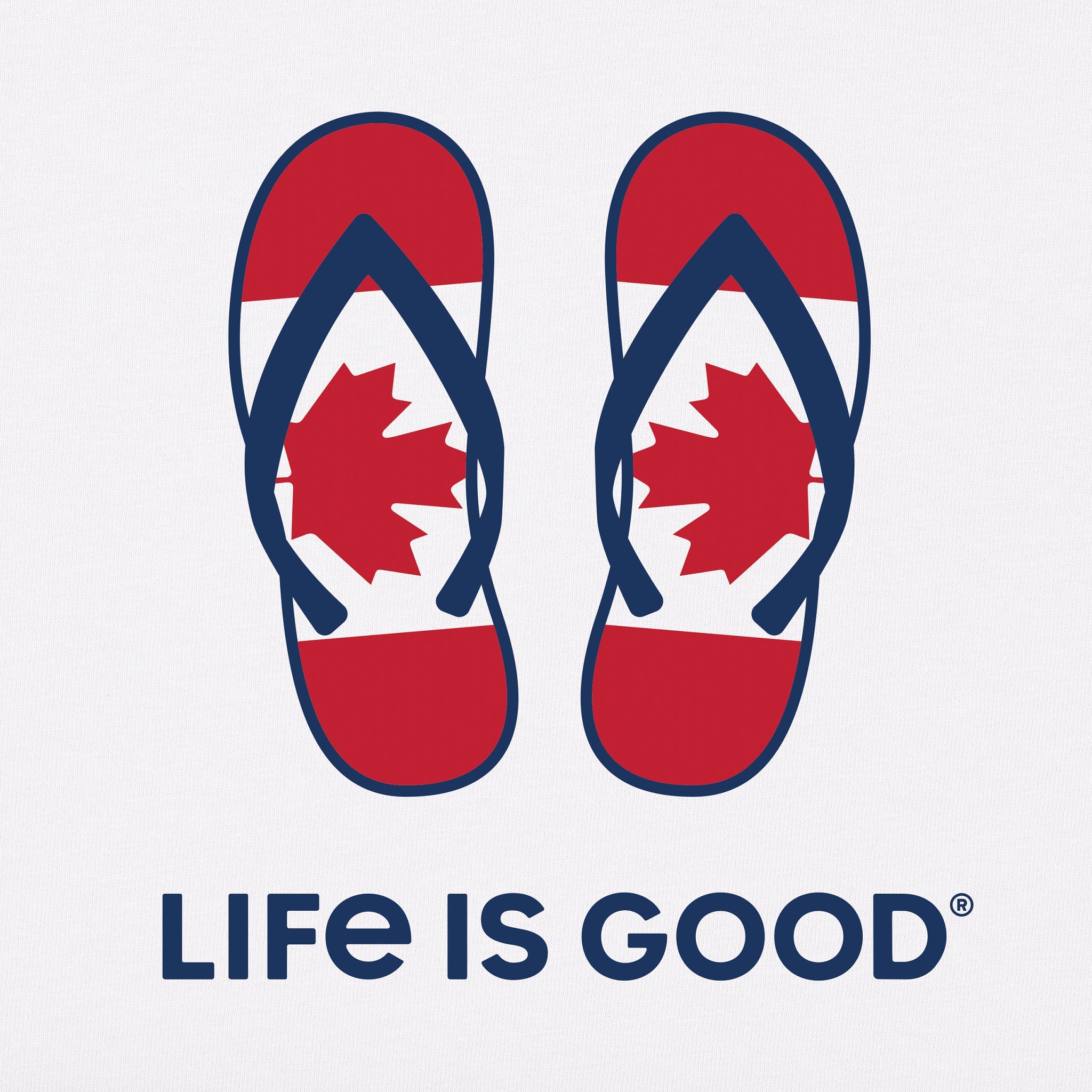 Women's Canadian Flip Flops Short Sleeve Tee
