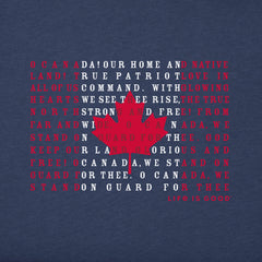 Women's Canada Anthem Flag Short Sleeve Tee