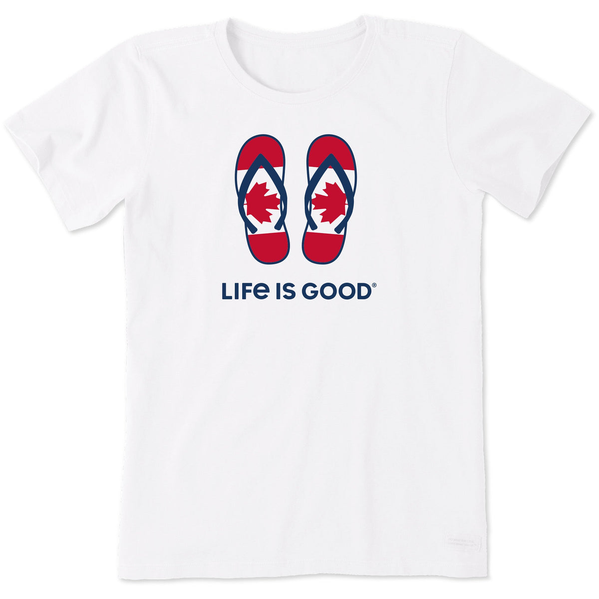 Women's Canadian Flip Flops Short Sleeve Tee