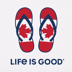 Women's Canadian Flip Flops Short Sleeve Tee