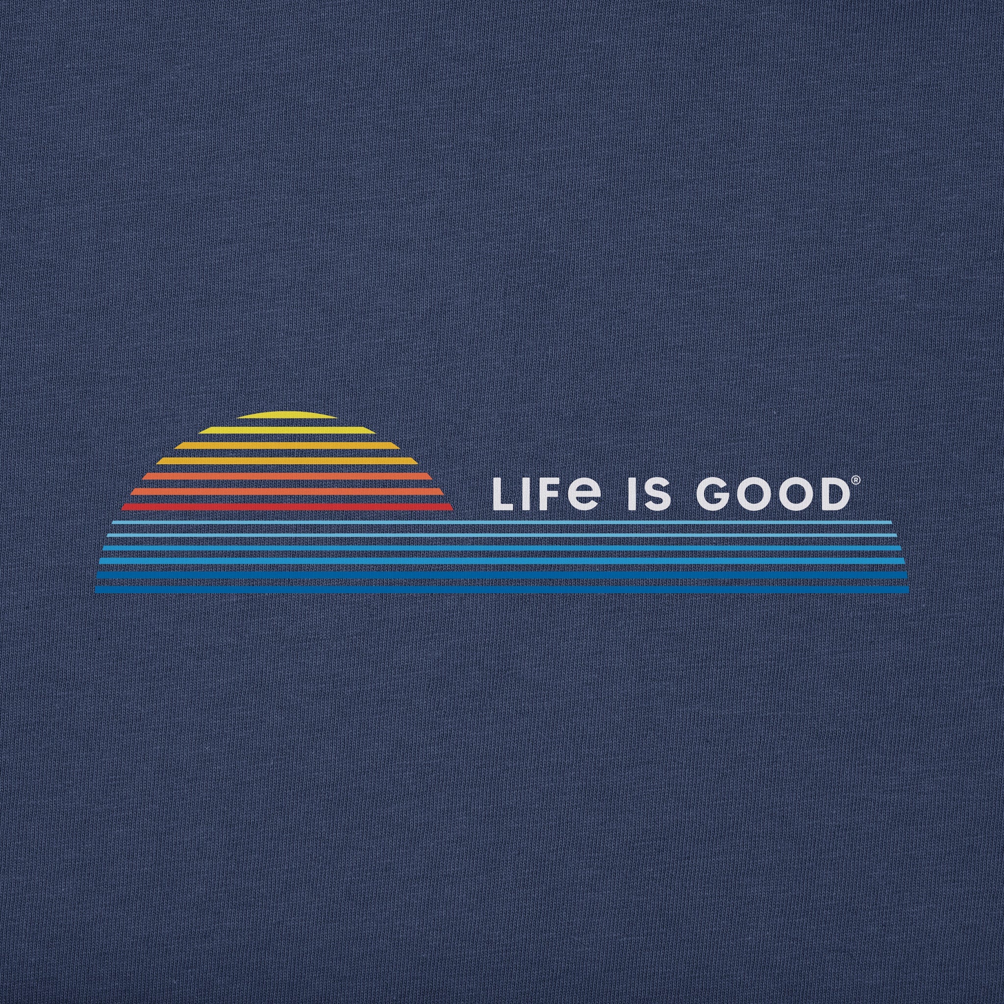 Men's Retro Ocean Sunrise Short Sleeve Crusher-LITE Tee