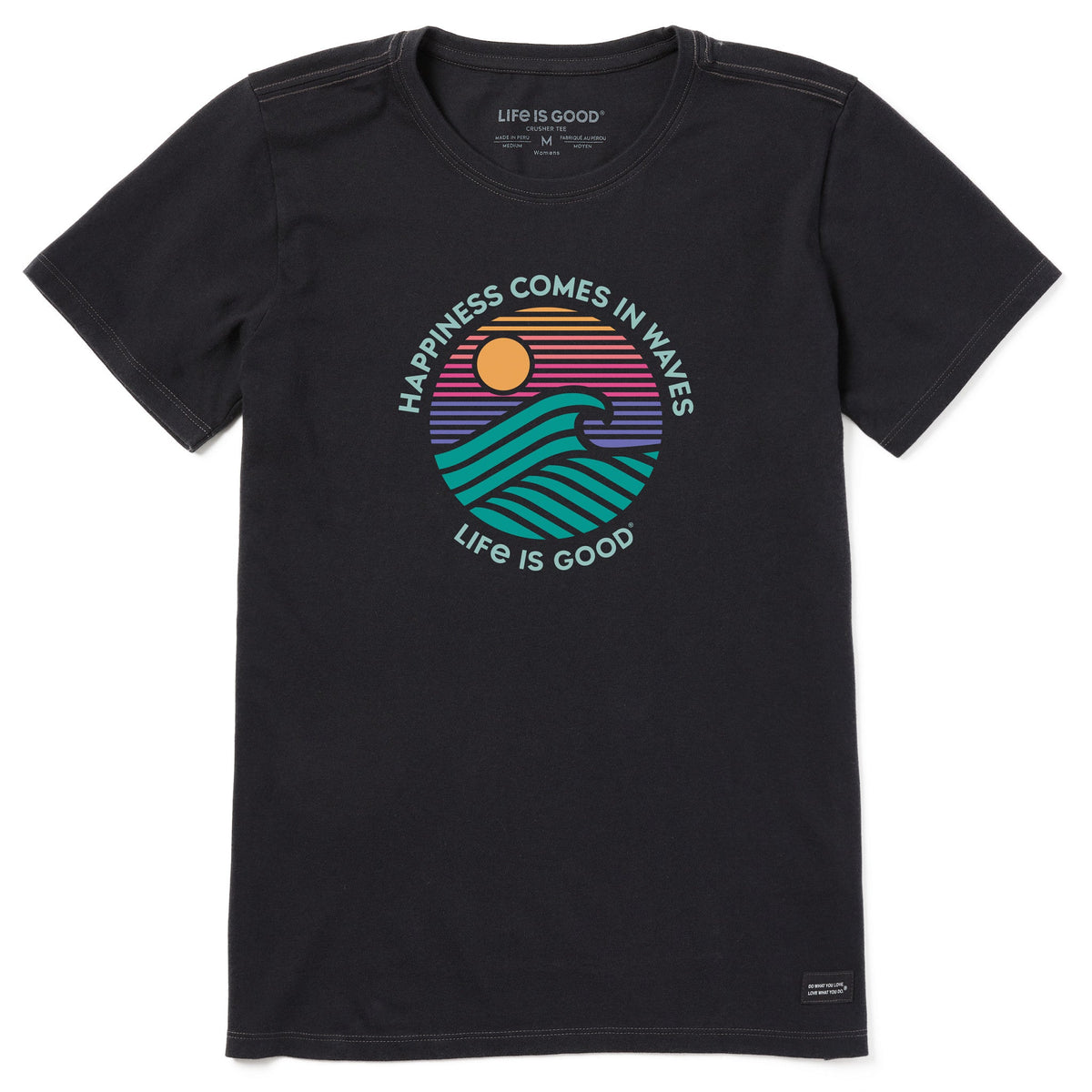 Women's Happiness Sunset Waves Short Sleeve Crusher-LITE Tee