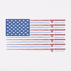 Men's Fishing Flag Short Sleeve Tee