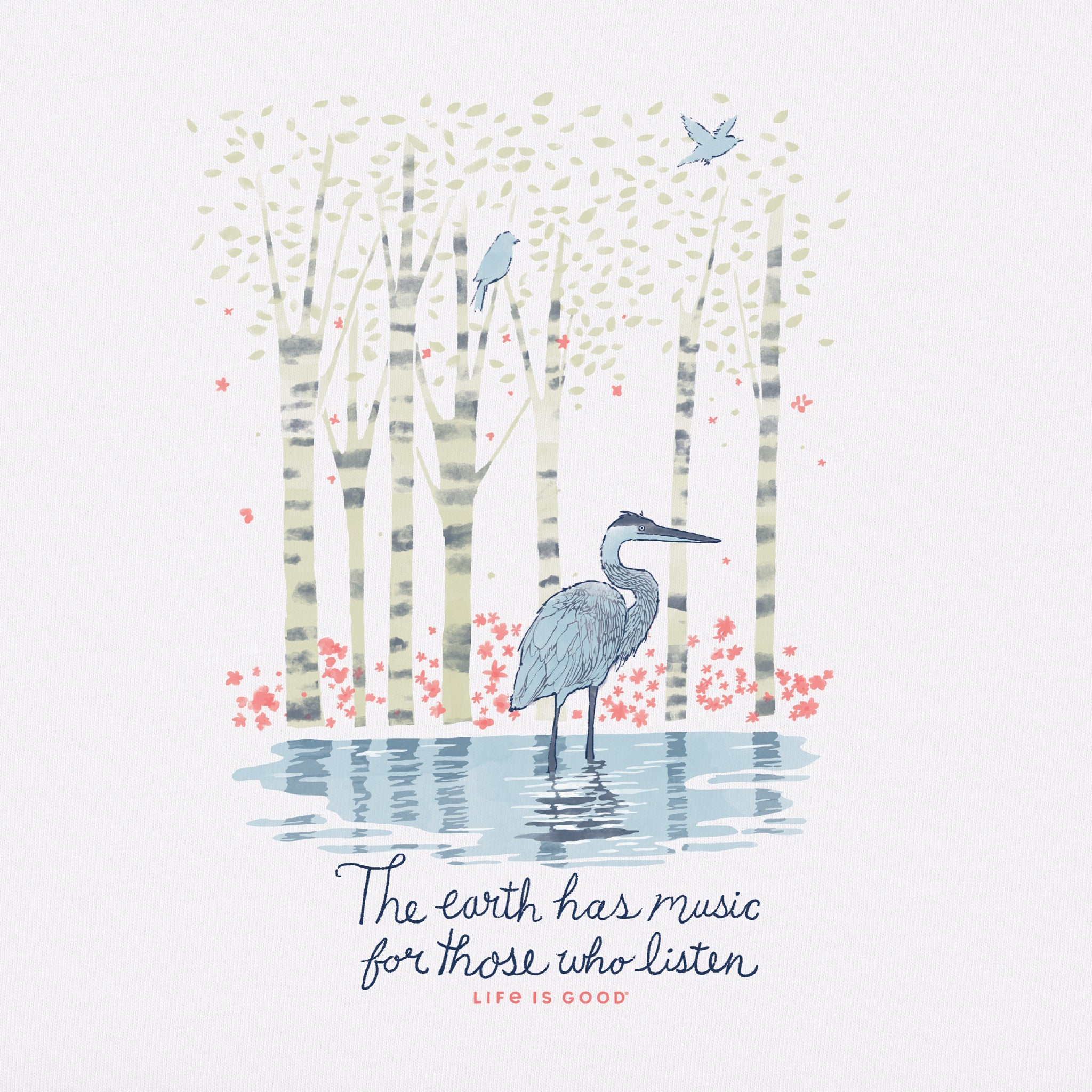 Women's Earth Has Music Heron Short Sleeve Tee