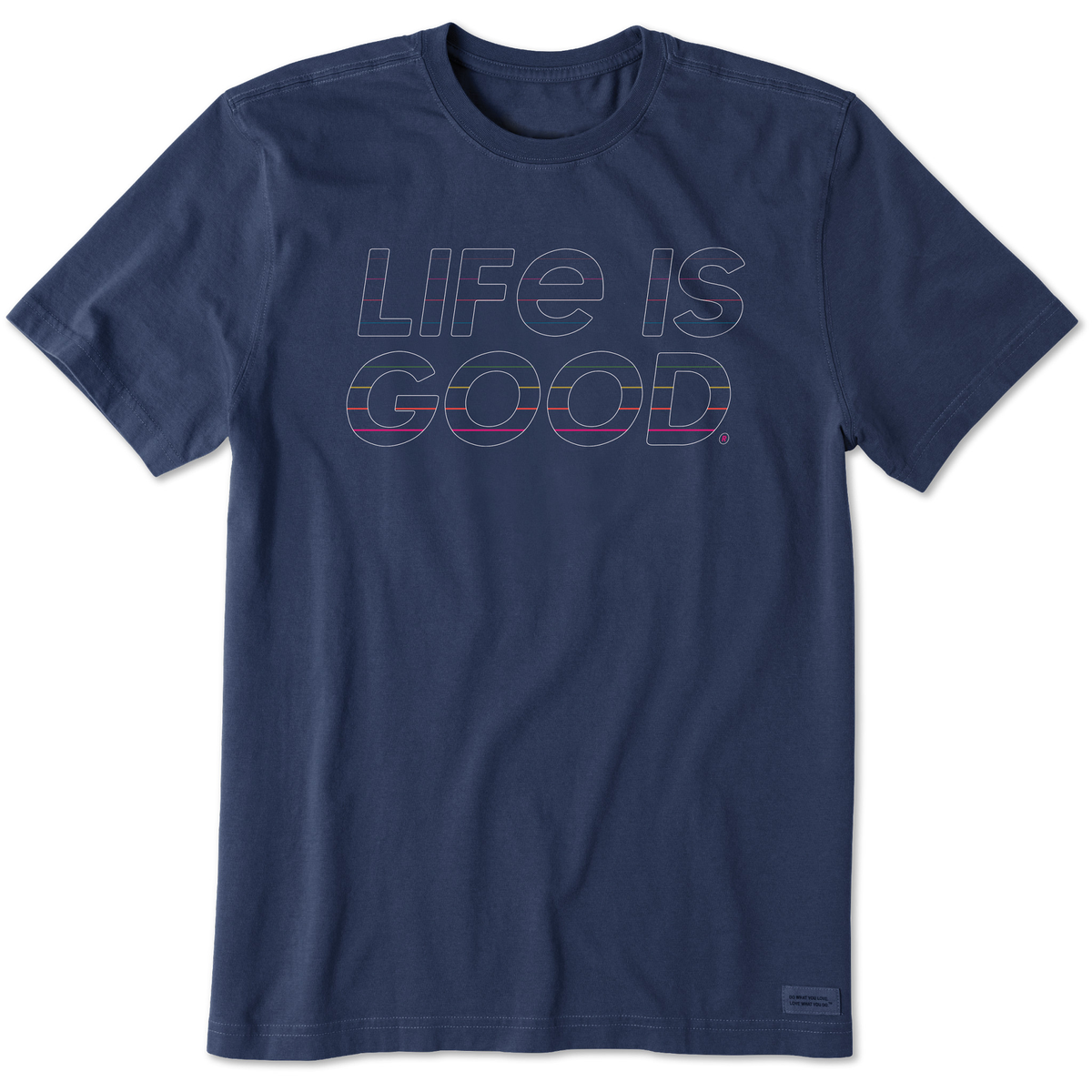 Men's Life is Good Retro Short Sleeve Crusher-LITE Tee