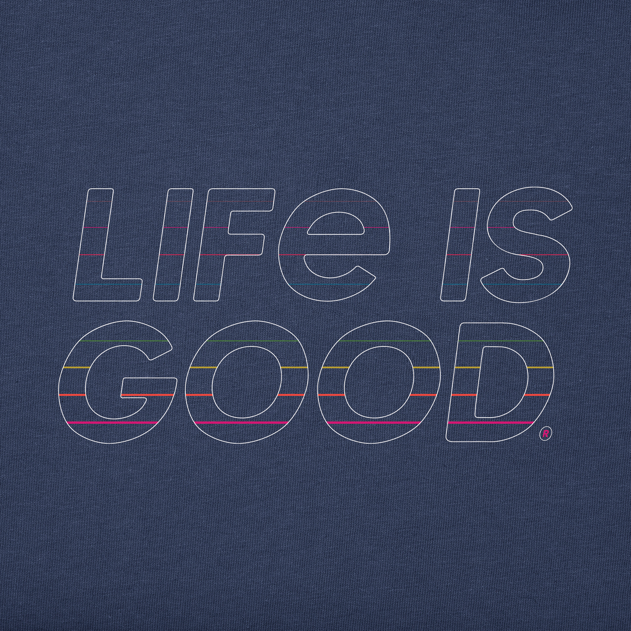 Men's Life is Good Retro Short Sleeve Crusher-LITE Tee