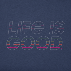 Men's Life is Good Retro Short Sleeve Crusher-LITE Tee
