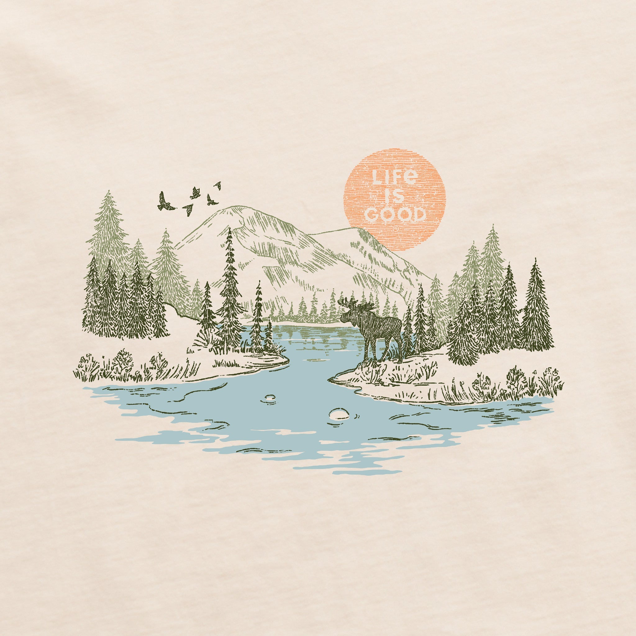 Men's Rural Linework Short Sleeve Crusher Tee