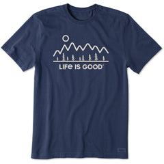 Men's Minimal Nature Landscape Short Sleeve Crusher-LITE Tee