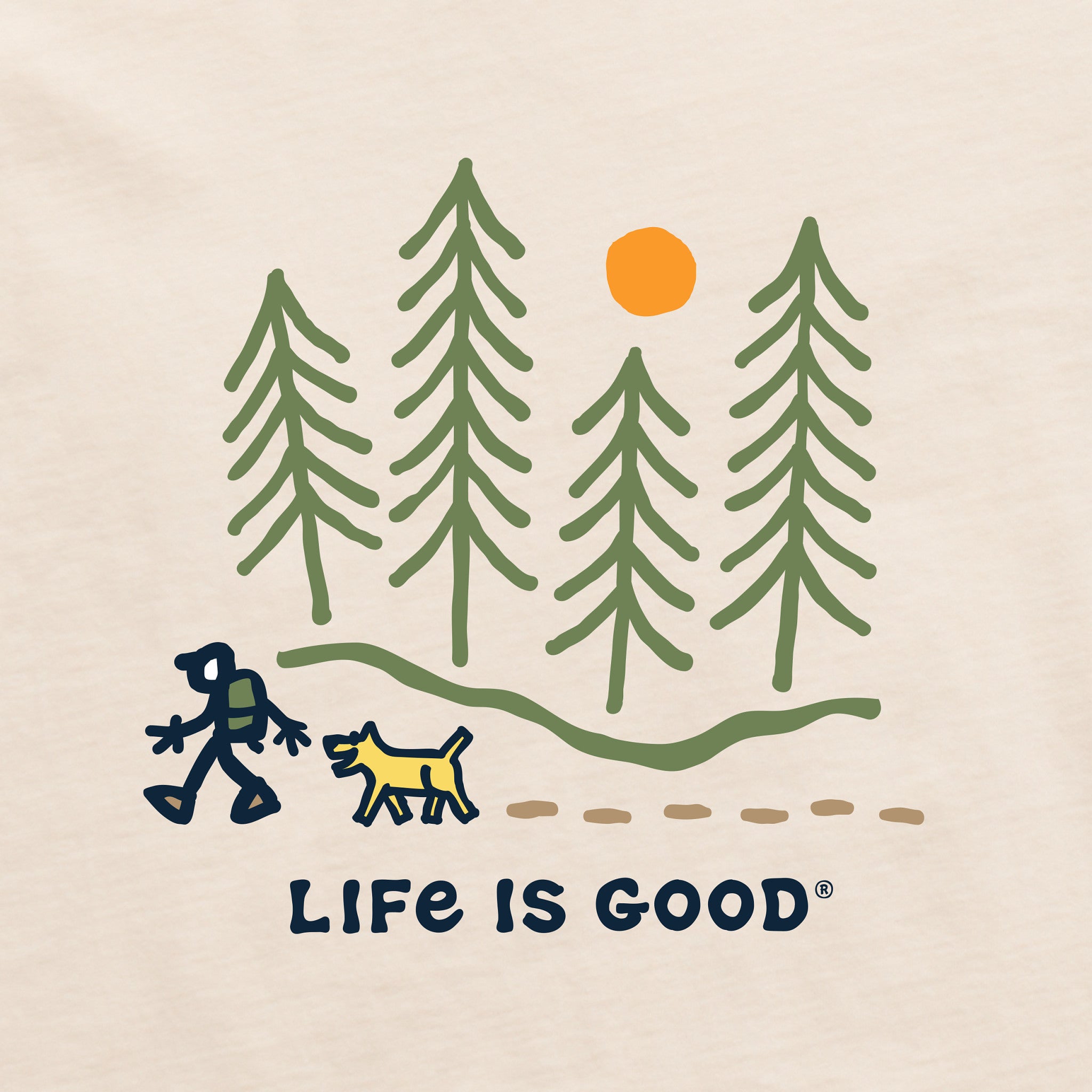Women's Hiking through the Woods Short Sleeve Crusher Tee