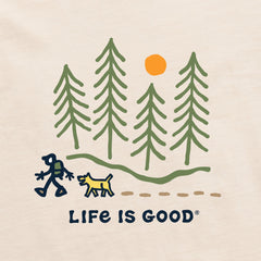 Women's Hiking through the Woods Short Sleeve Crusher Tee