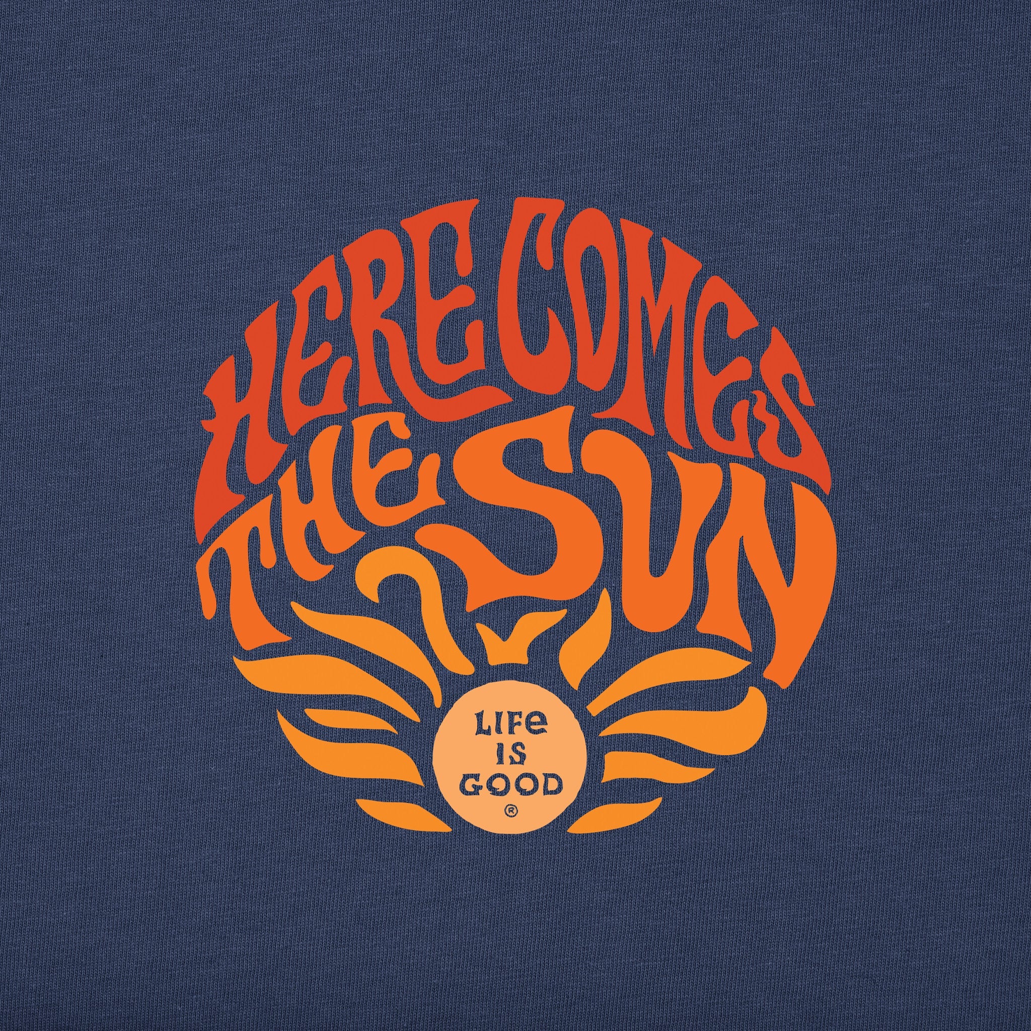 Men's Trippy Here Comes the Sun Short Sleeve Tee