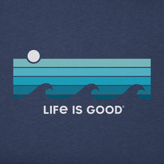 Men's Retro Wave Stripe Short Sleeve Tee