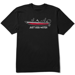 Men's Just Add Water Bass Boat Short Sleeve Tee