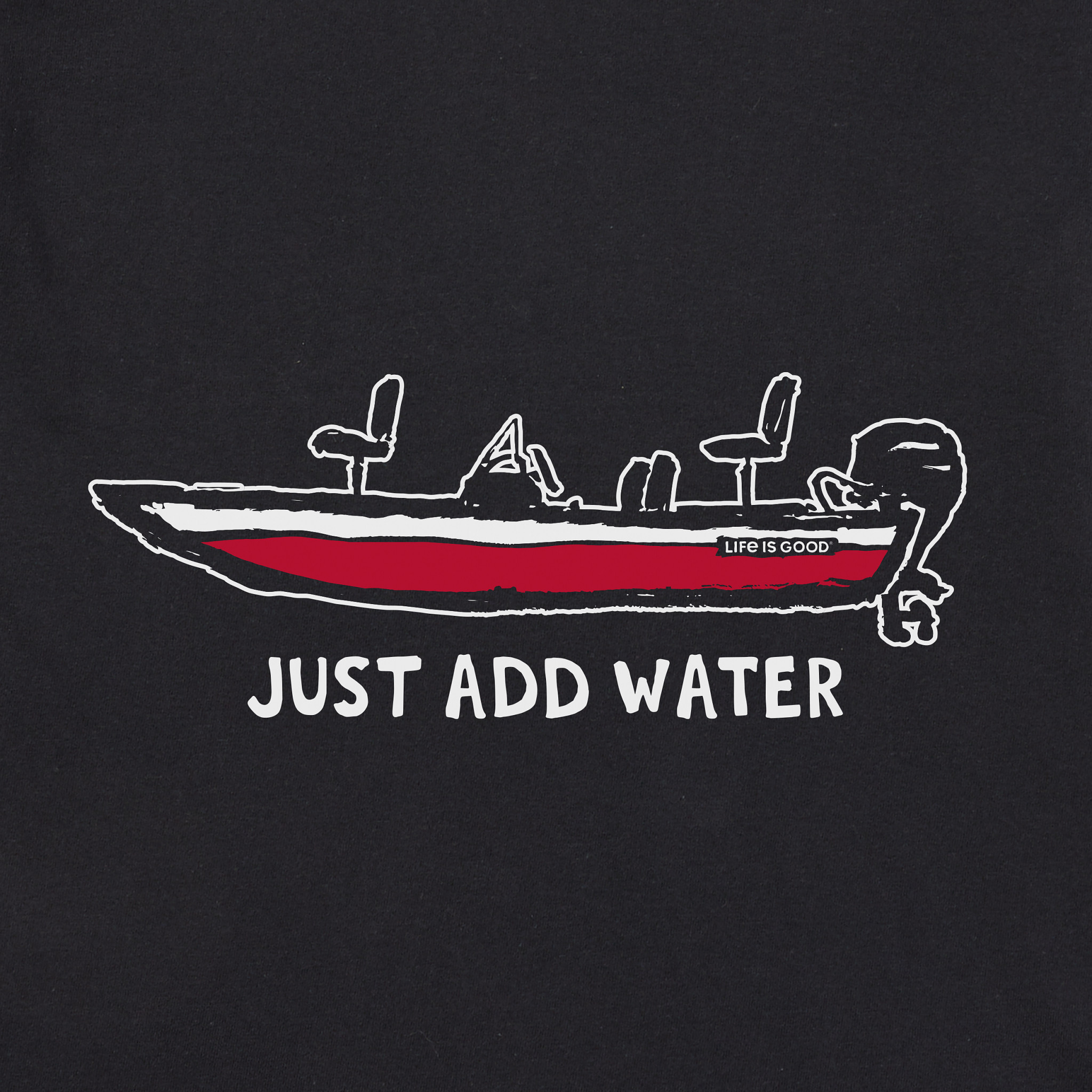 Men's Just Add Water Bass Boat Short Sleeve Tee