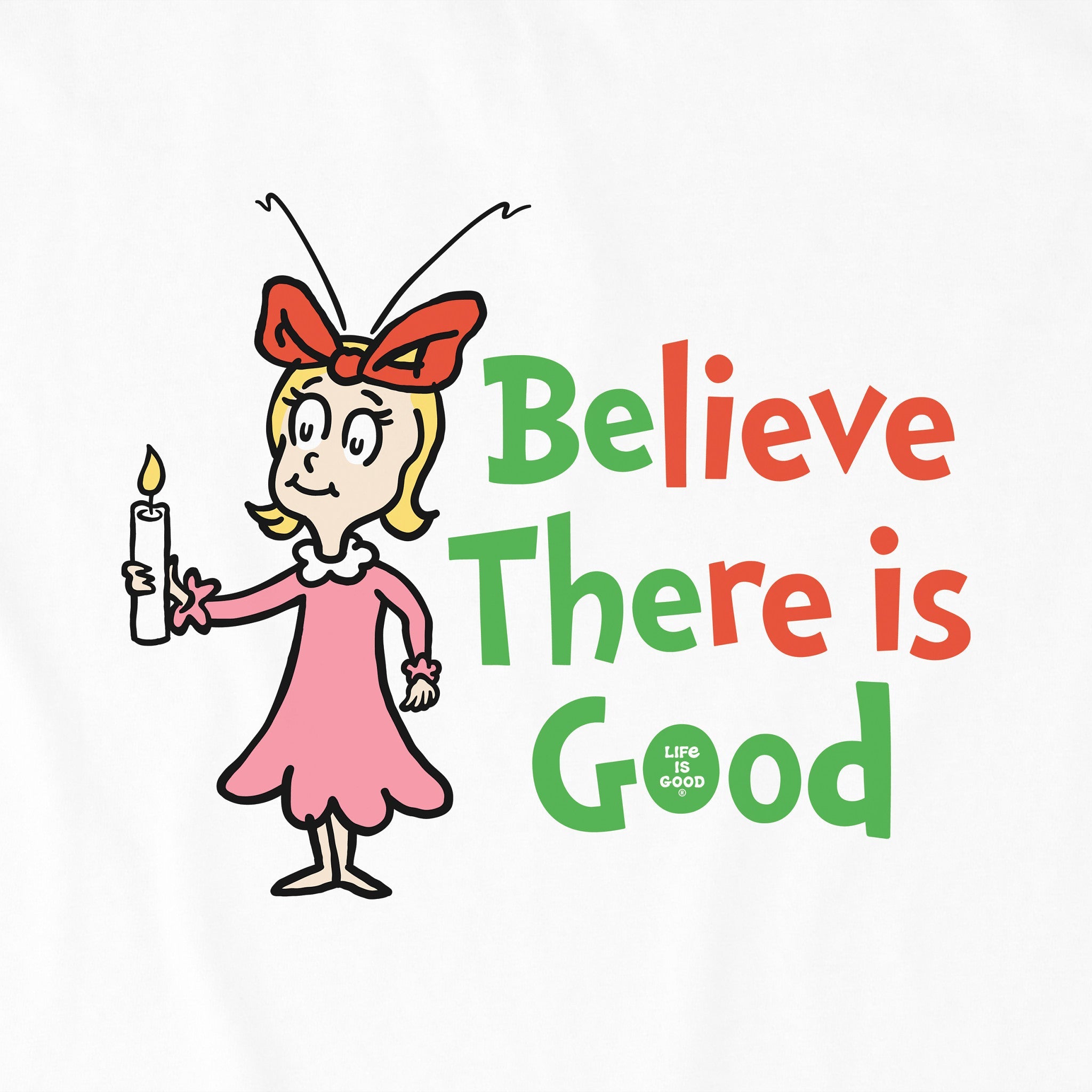 Women's Cindy-Lou Be the Good Long Sleeve Crusher Tee