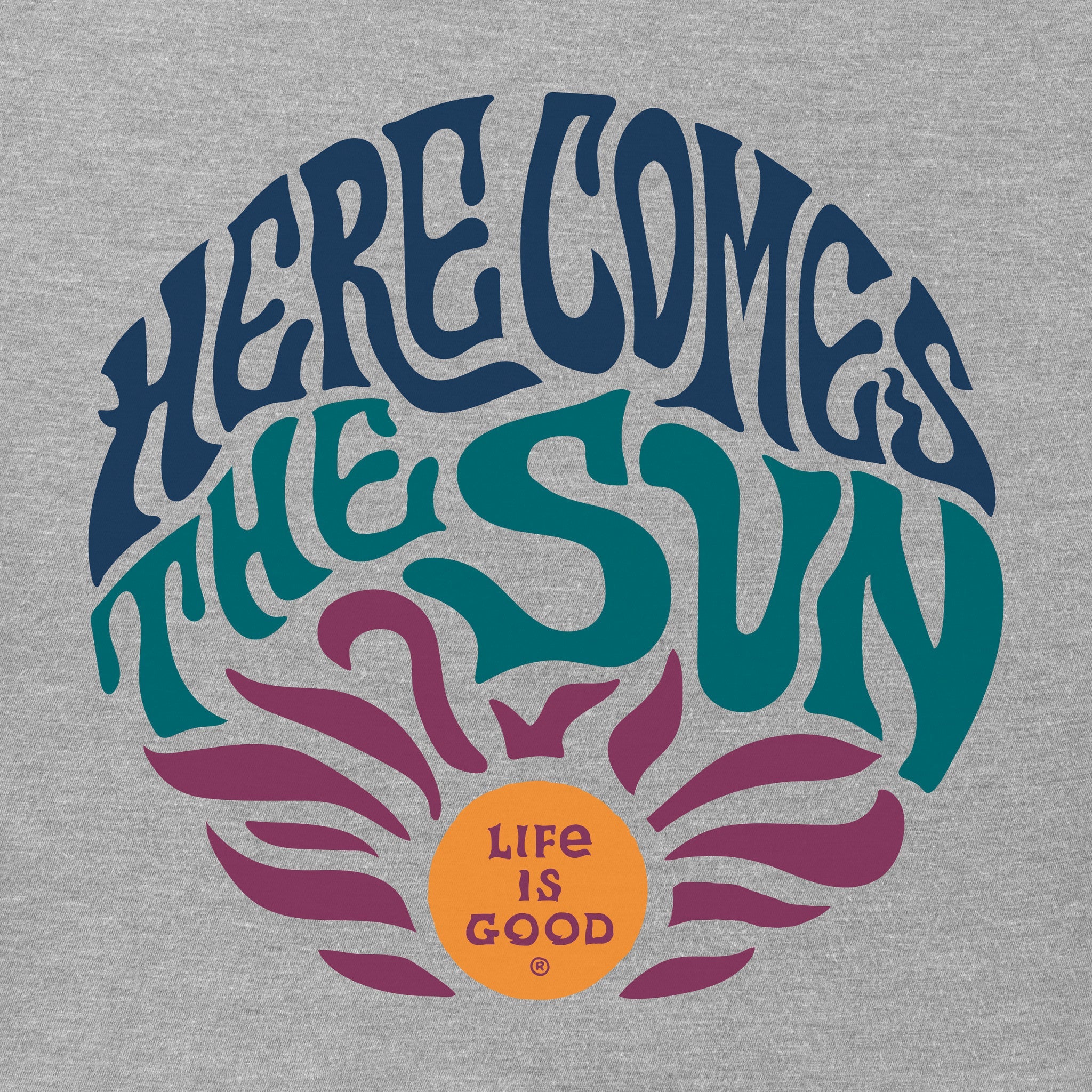 Men's Trippy Here Comes the Sun Short Sleeve Tee
