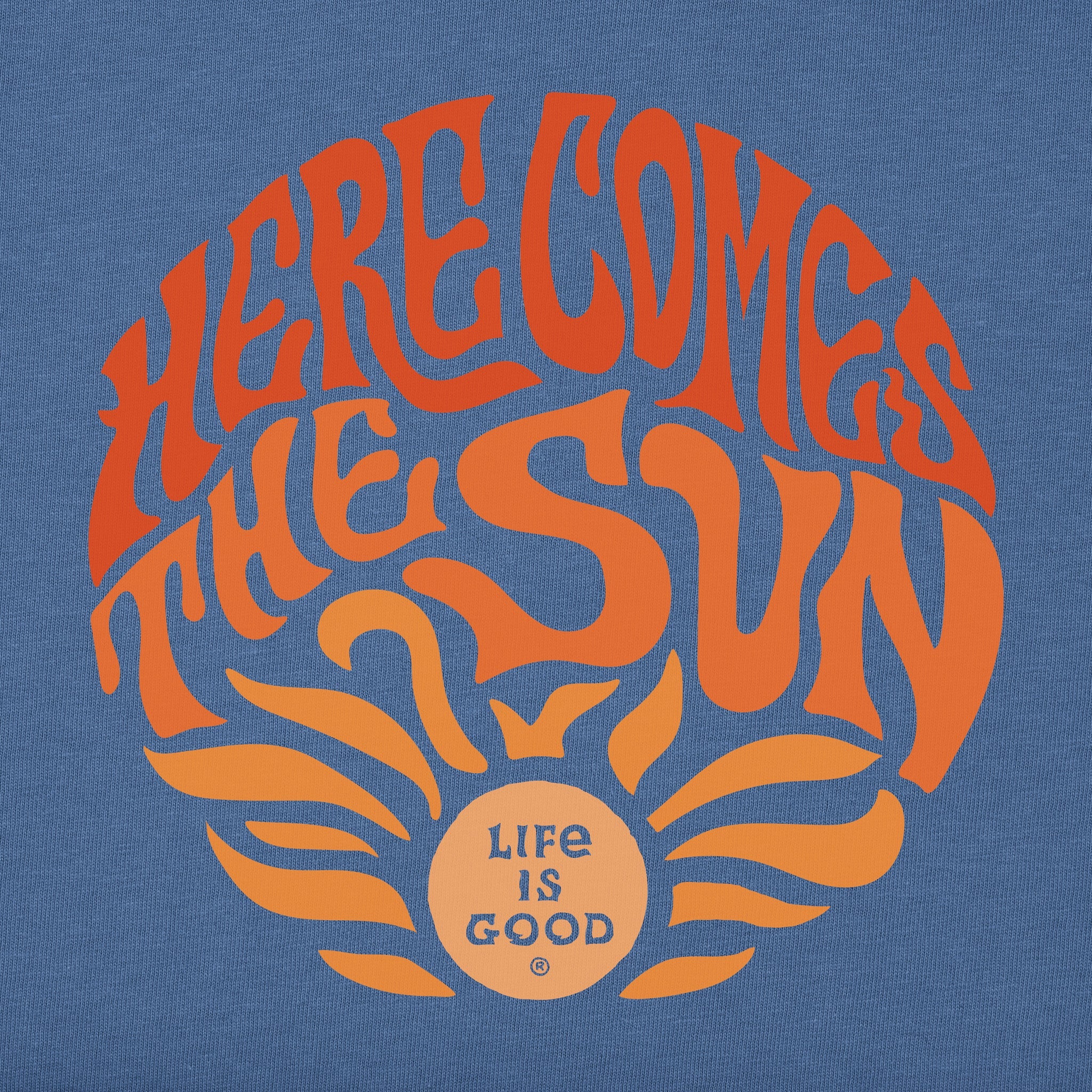 Men's Trippy Here Comes the Sun Short Sleeve Tee