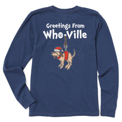 Women's Greetings From Who-Ville Long Sleeve Crusher Tee