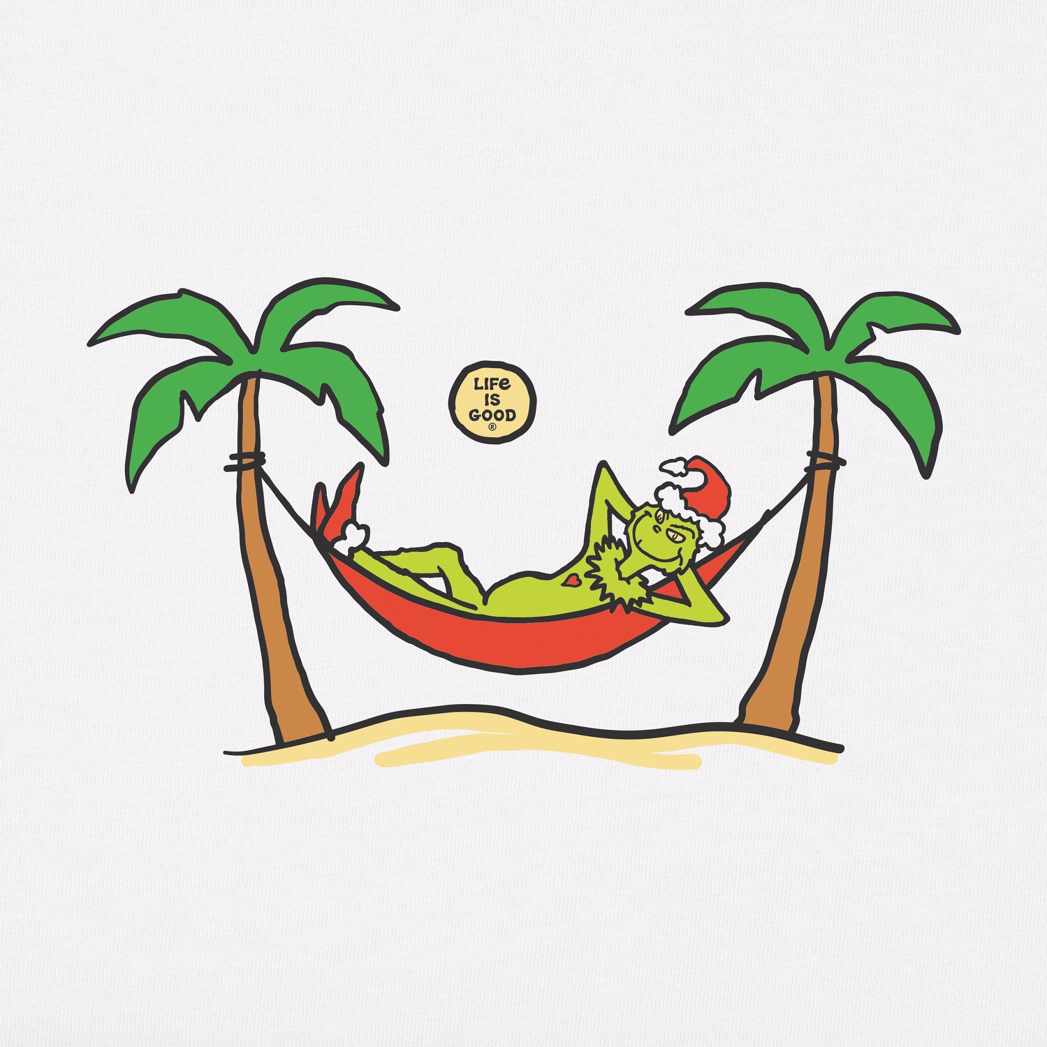 Women's Grinch Gave Back Christmas Beach Short Sleeve Crusher Tee