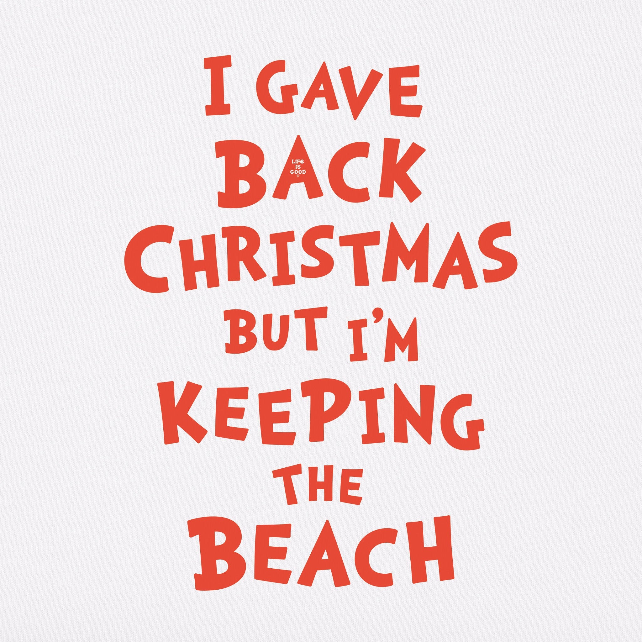 Women's Grinch Gave Back Christmas Beach Short Sleeve Crusher Tee