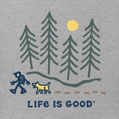 Men's Hiking through the Woods Long Sleeve Tee