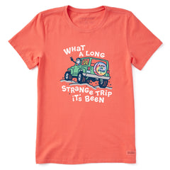 Women's Jake and Rocket Strange Trip Short Sleeve Crusher Tee