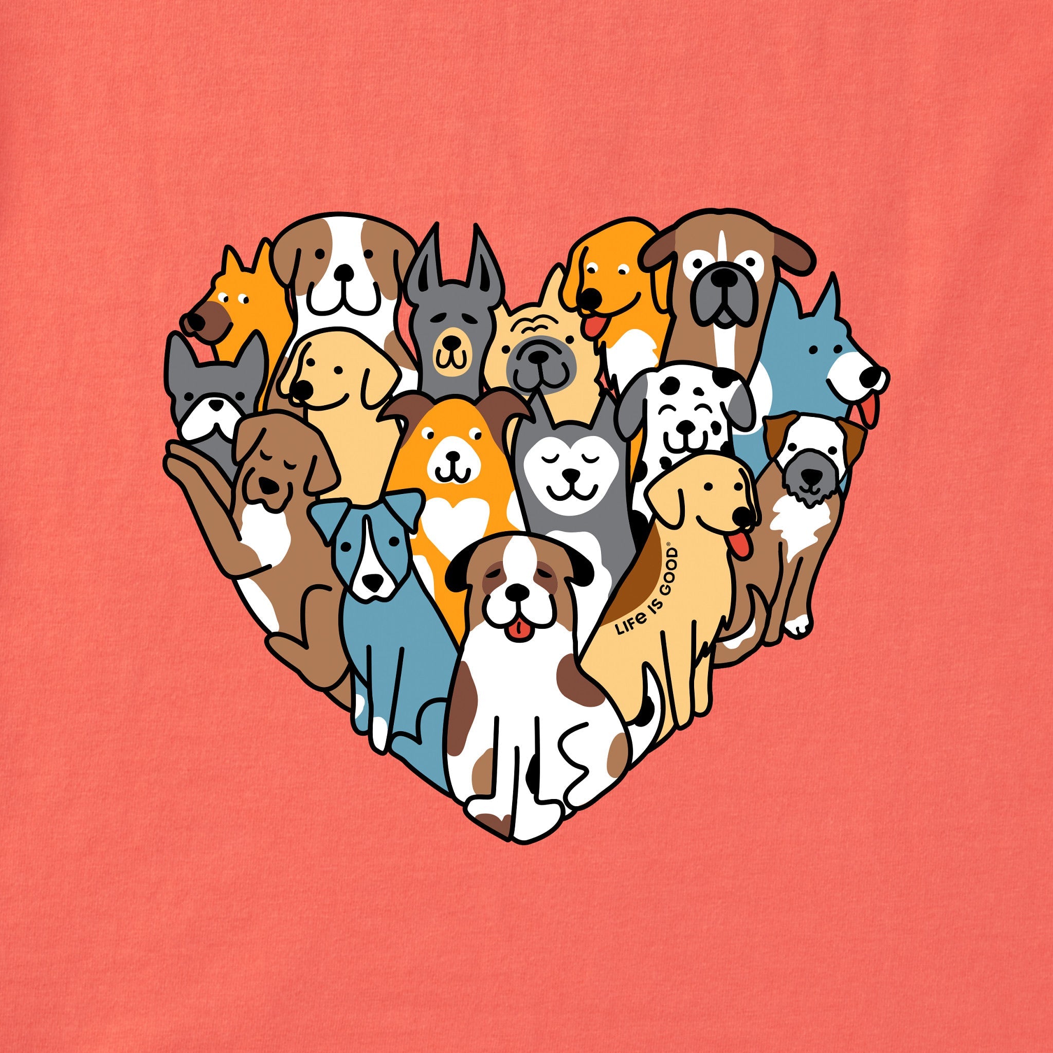 Women's Heart of Dogs Short Sleeve Vee