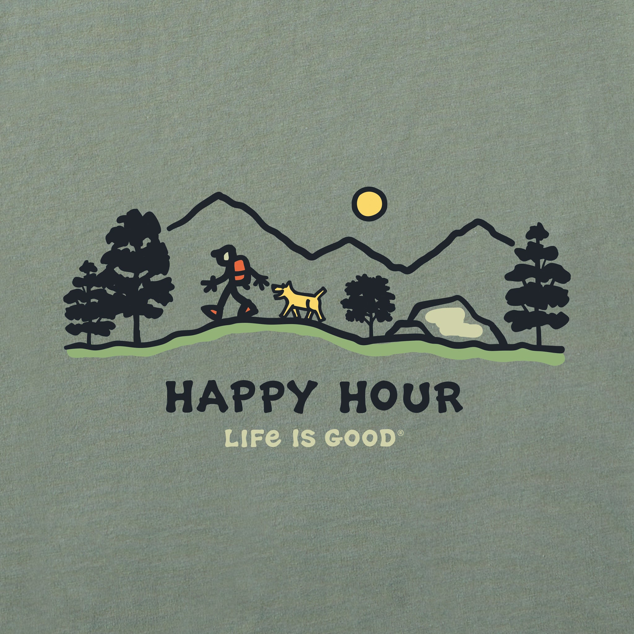 Men's Jake and Rocket Happy Hour Hike Short Sleeve Tee