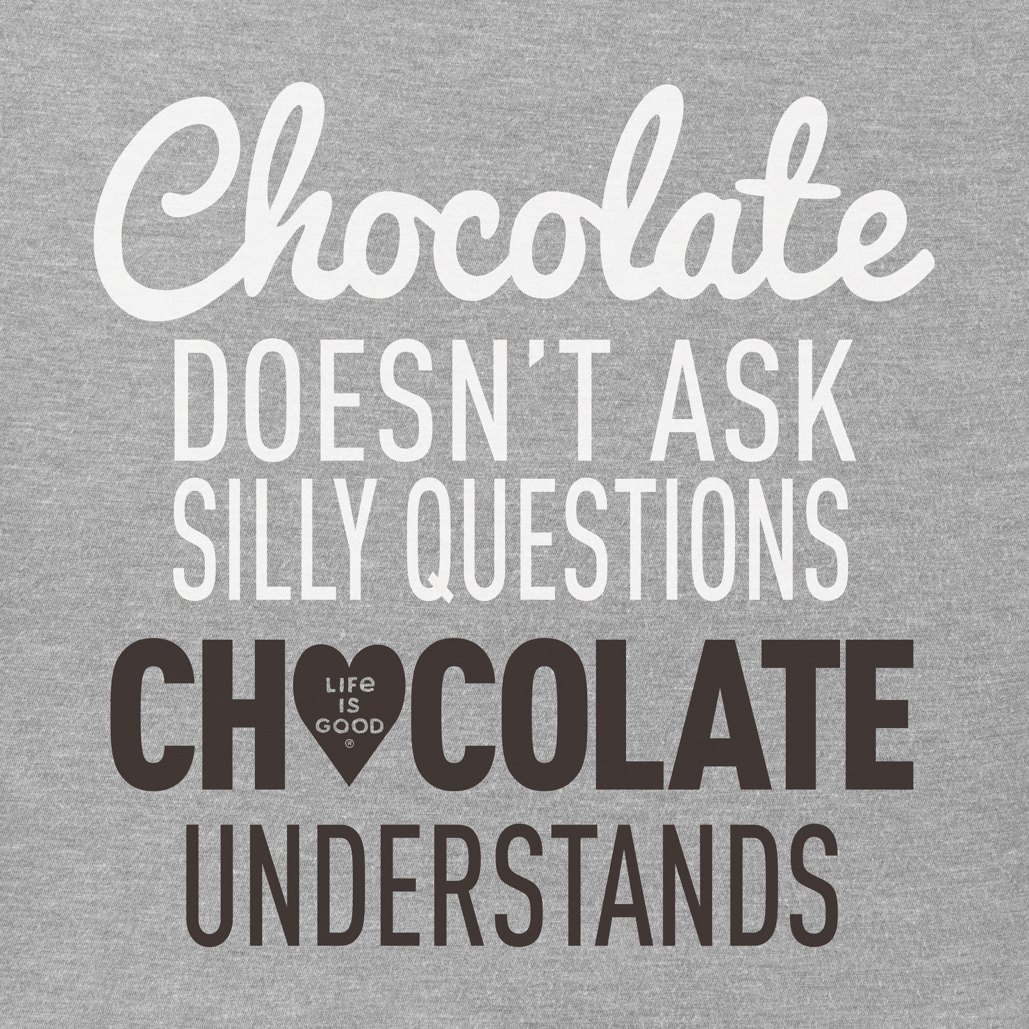 Women's Chocolate Questions Short Sleeve Crusher Vee
