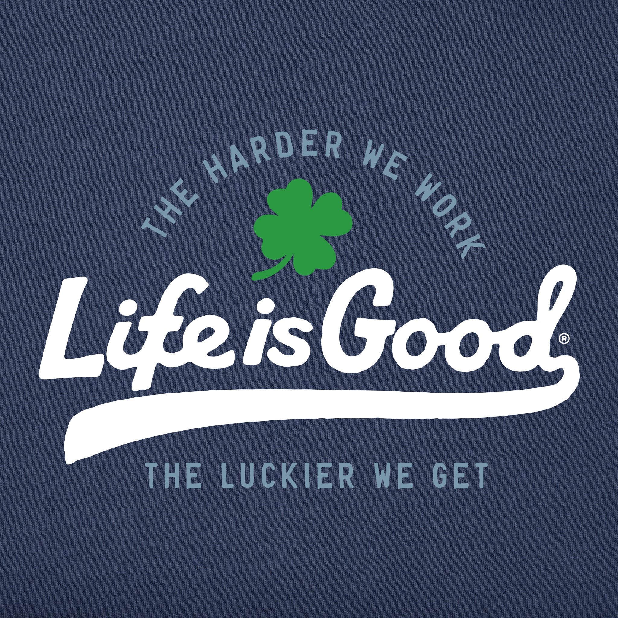 Men's Luckier Script Short Sleeve Crusher Tee