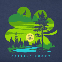 Women's Feelin' Lucky Cloverscape Short Sleeve Crusher Tee