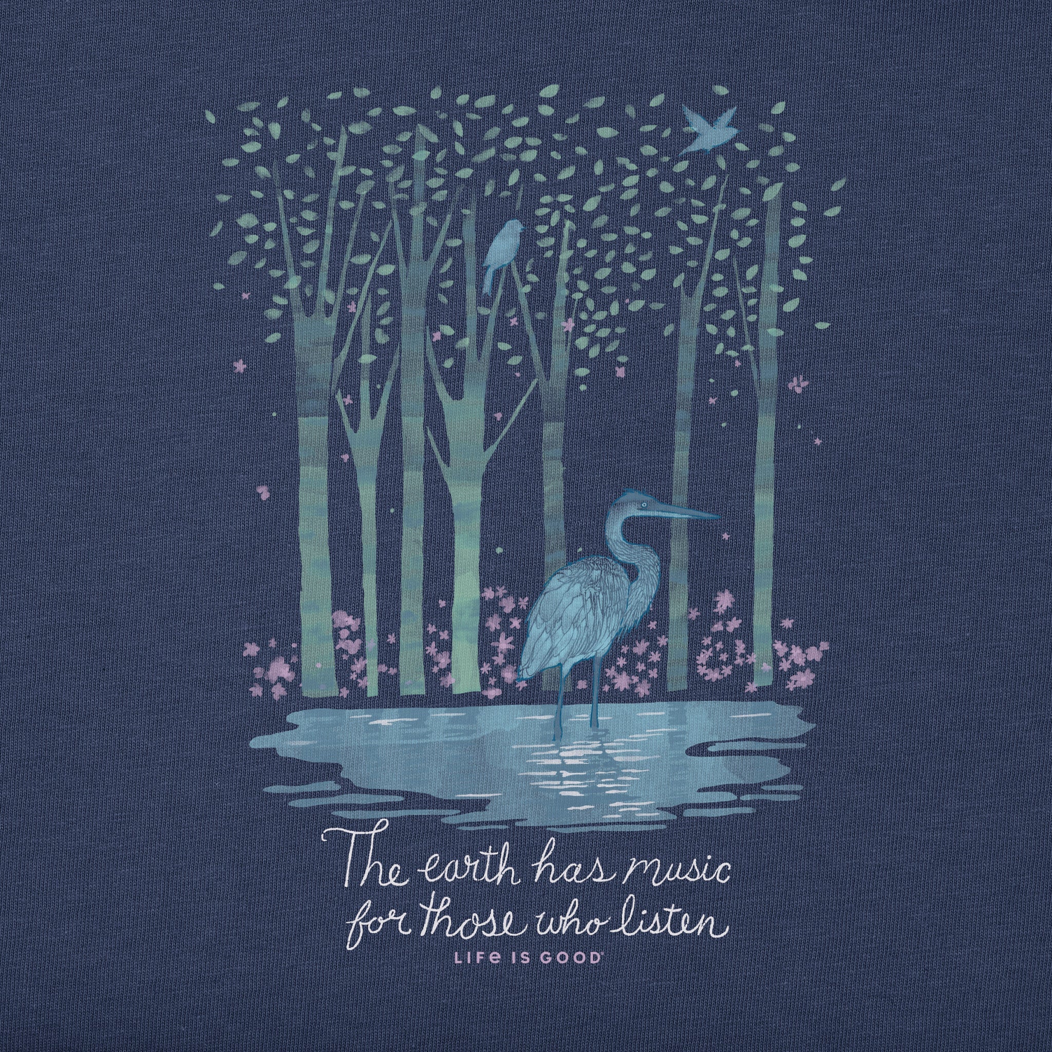 Women's Earth Has Music Heron Short Sleeve Crusher Vee