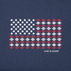 Men's Football Icon Flag Short Sleeve Tee