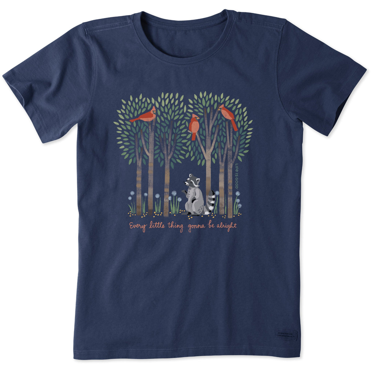 Women's Every Little Thing Racoon Short Sleeve Crusher Tee