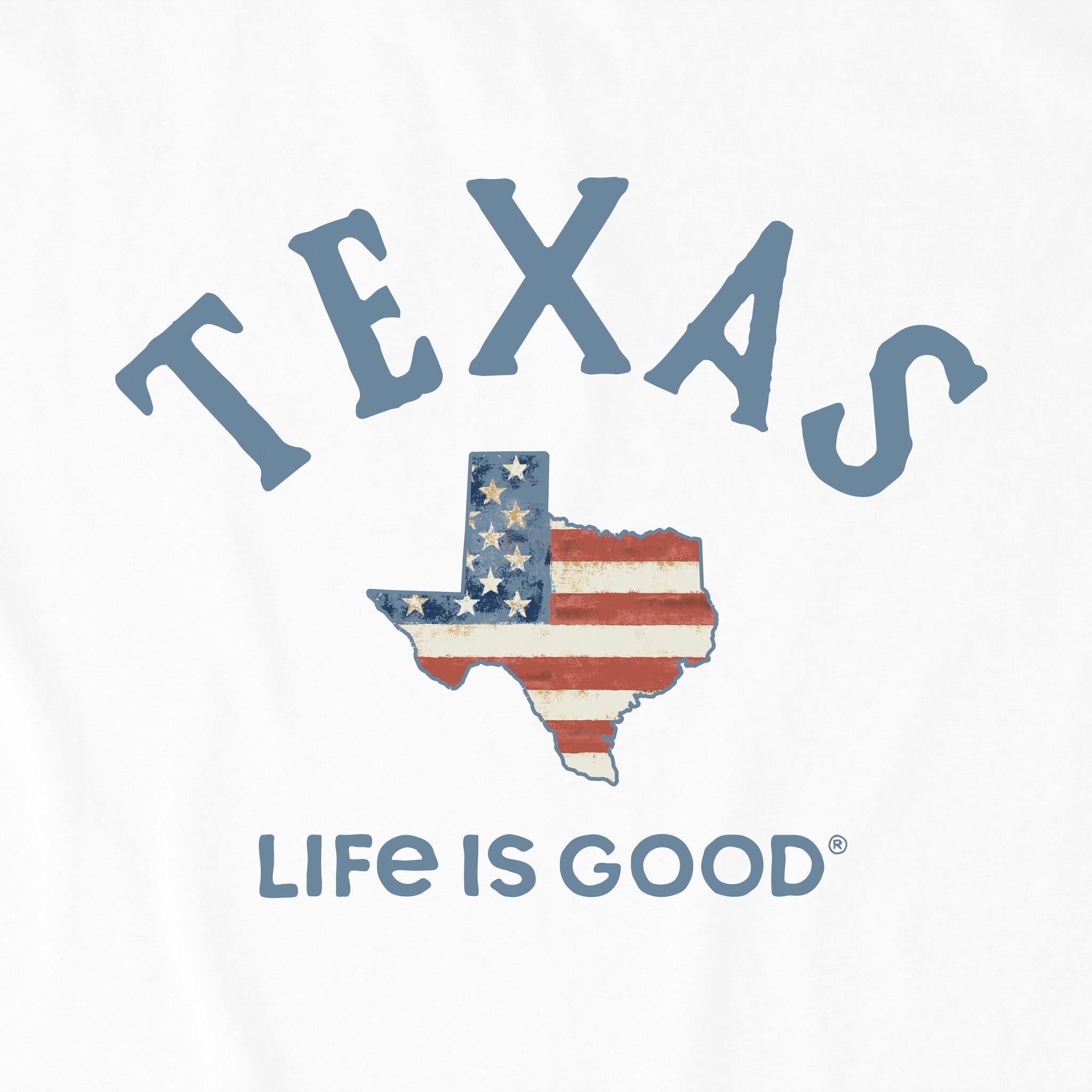 Men's Texas Arched Flag Short Sleeve Crusher Tee