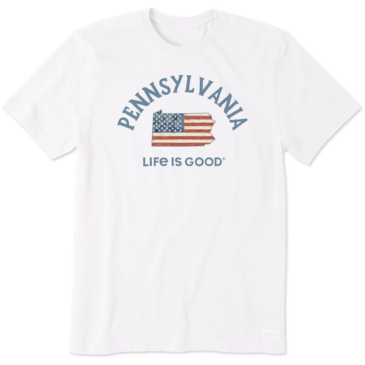 Men's Pennsylvania Arched Flag Short Sleeve Crusher Tee