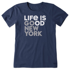 Women's Go New York Short Sleeve Crusher Tee